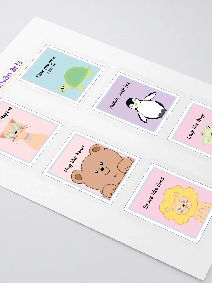 Motivational Animal Sticker Sheet product image (1)