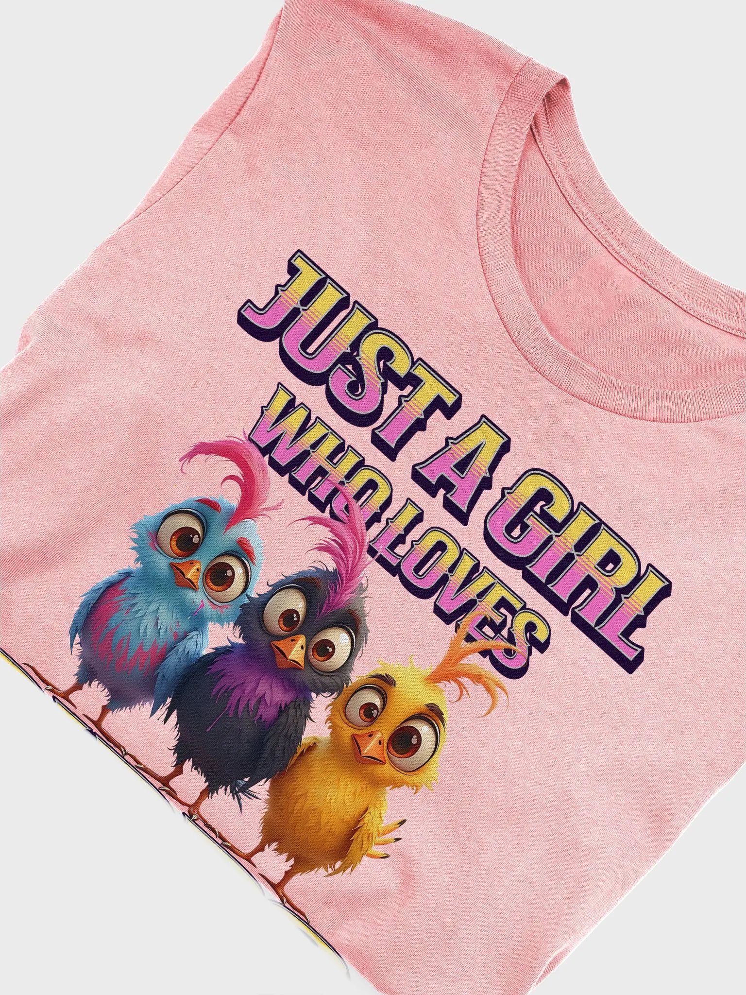 Just A Girl Who Loves Birds Lover Tee product image (3)