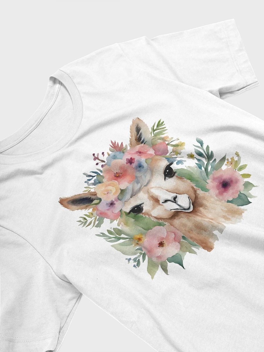 Watercolor Alpaca and Flowers product image (3)