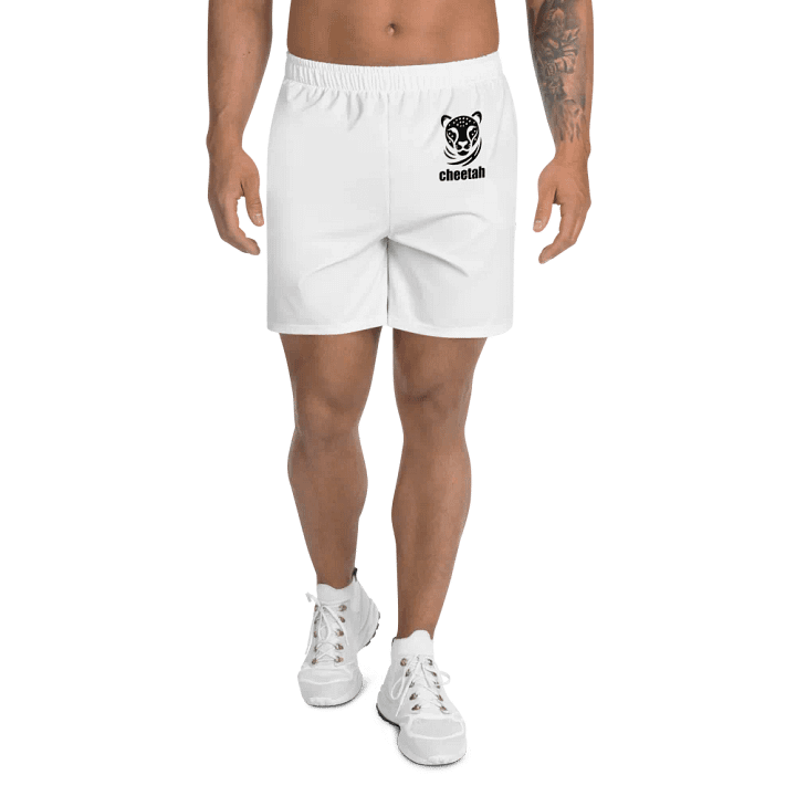 cheetah athletics shorts white product image (1)