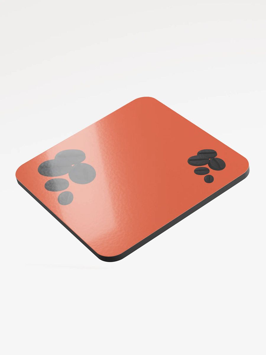 Orange Black Coffee Beans Coaster product image (3)