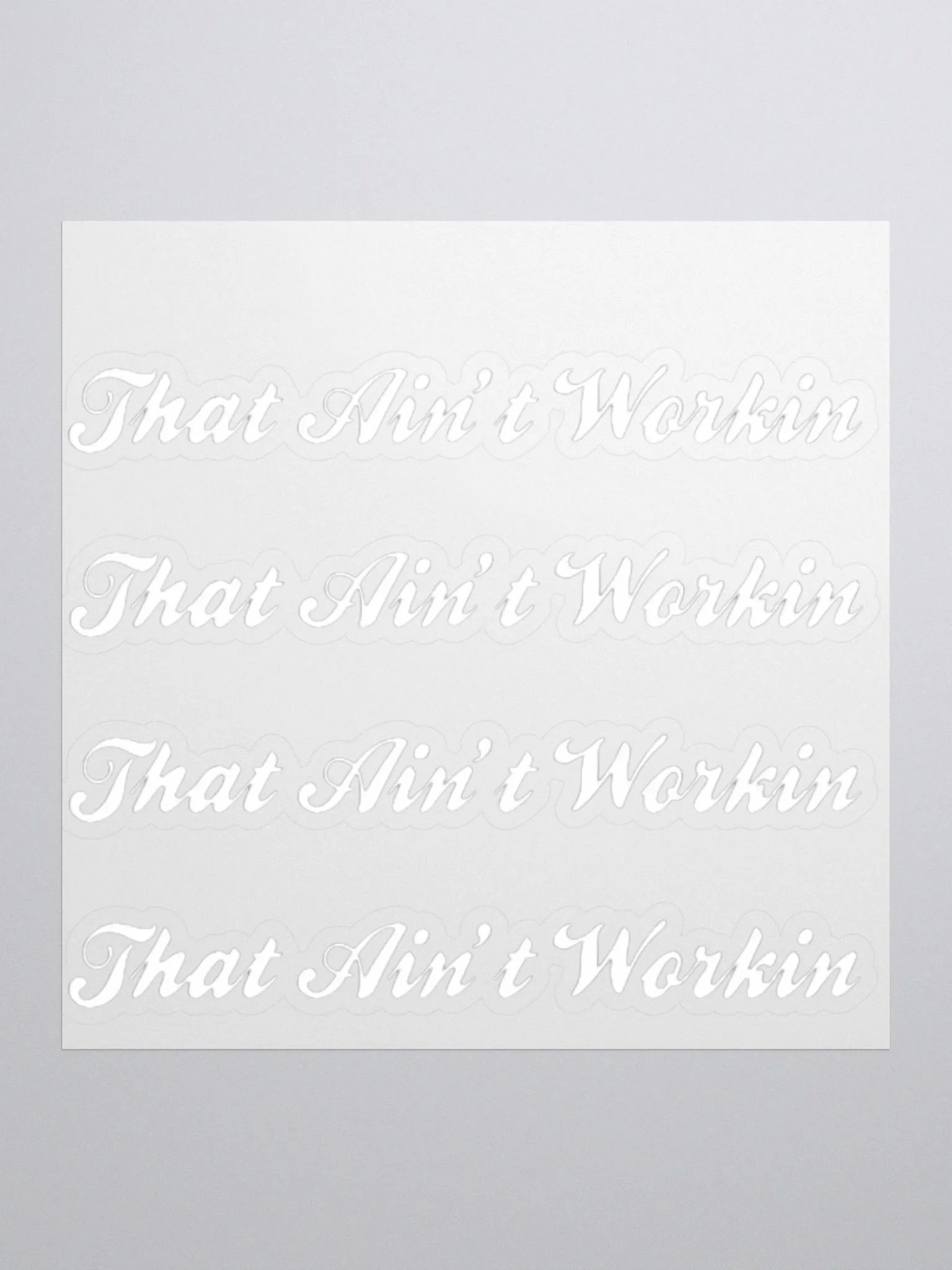 Rebellious Script Kiss Cut Stickers product image (1)