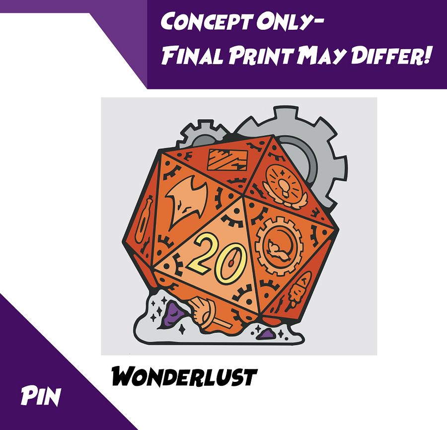 Wonderlust Merch Club Pin product image (2)