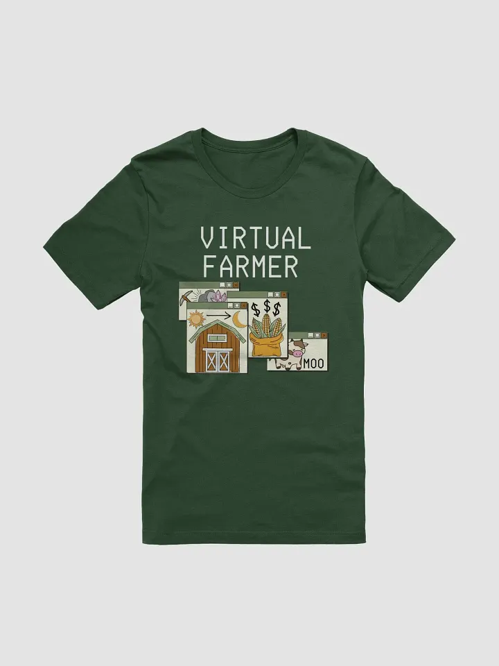 Virtual Farmer Tee - White Text product image (2)