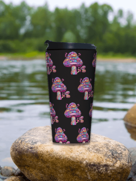 Magic Mushroom Cluster - Stainless Steel Travel Mug product image (2)