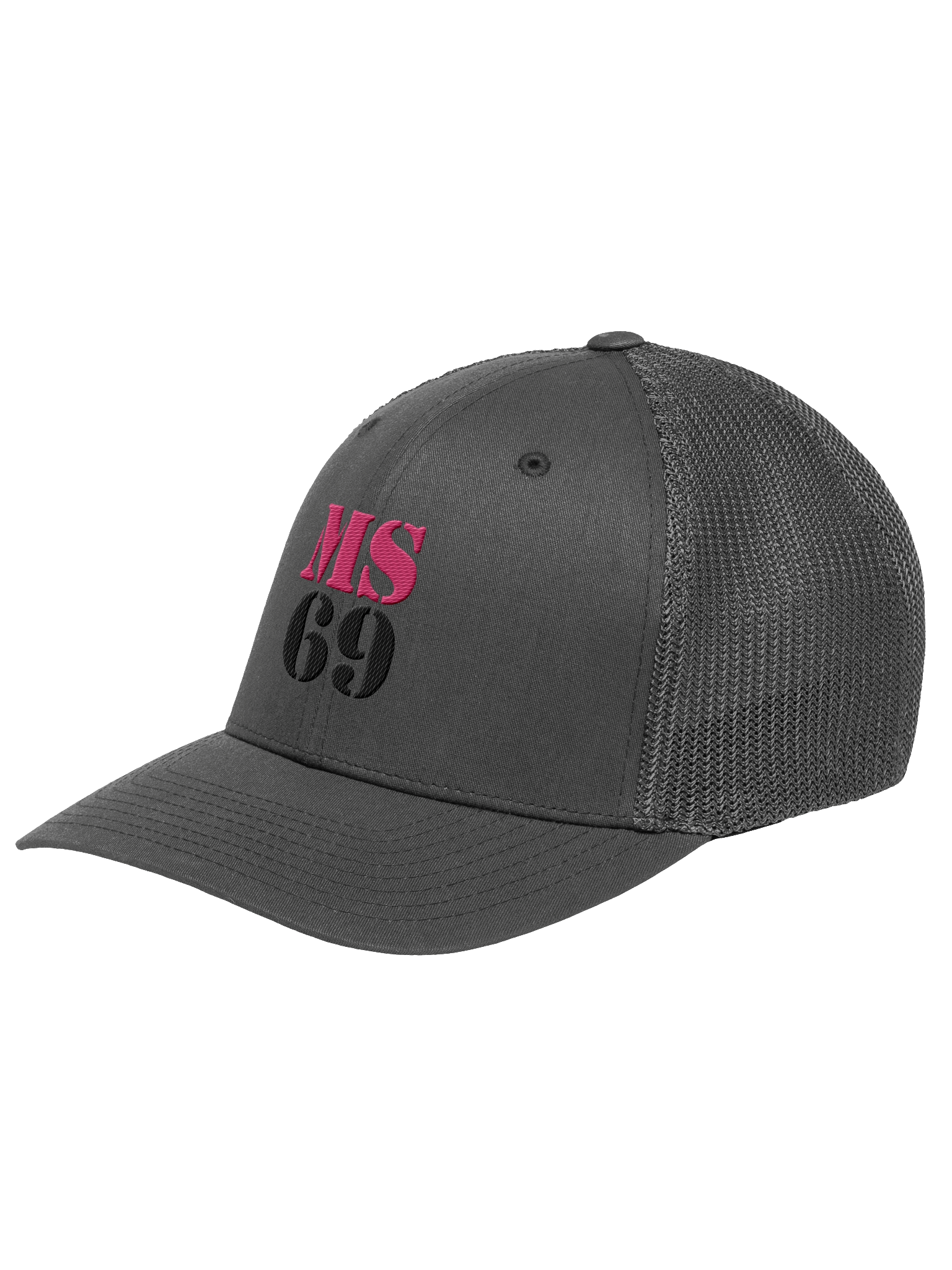 MS69 - Flexfit Trucker Hat Pink/Black product image (2)