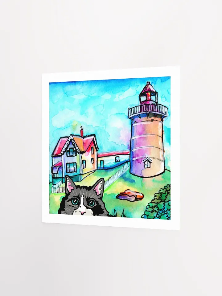 Cat Selfie at Lighthouse Print product image (6)