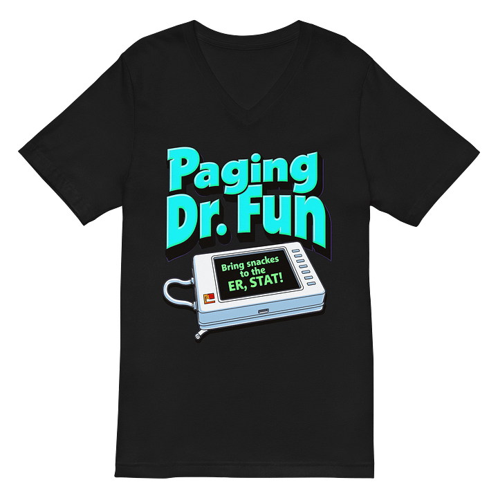 Dr. Fun Snacks V-Neck Tee product image (3)