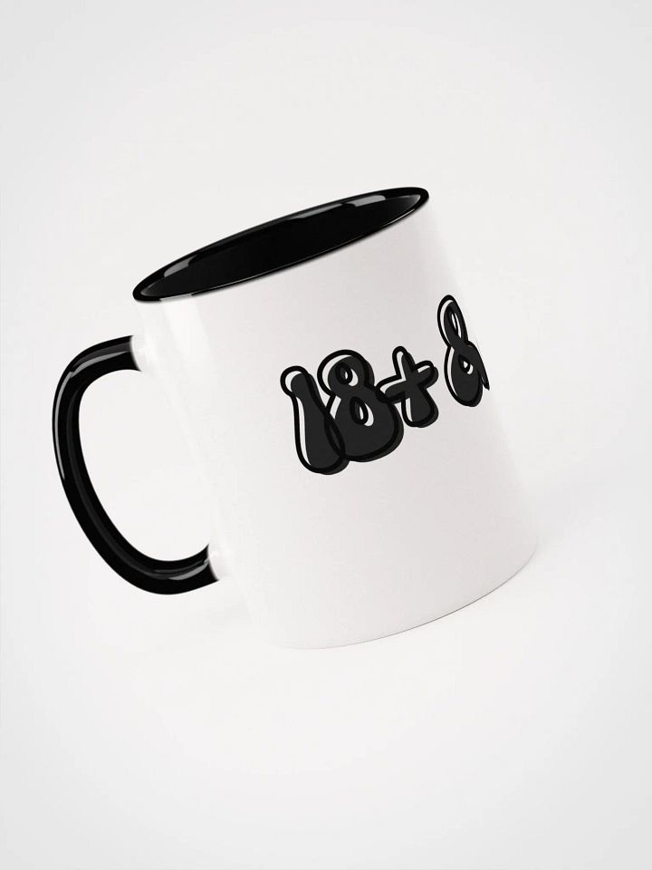 18+ & Sus Mug Black, White Mug with Black Inside product image (1)