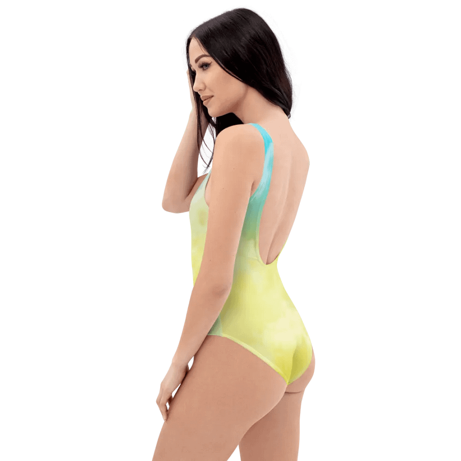 Blur Cloud Rainbow Design one piece Swimsuit - V8 product image (3)