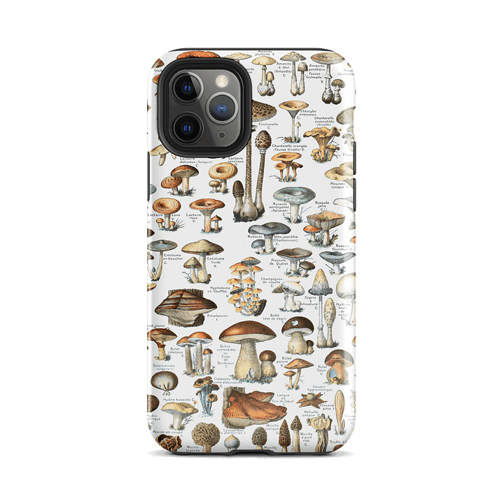 Mycological Marvels iPhone® Tough Case - Champignons by Adolphe Millot product image (49)