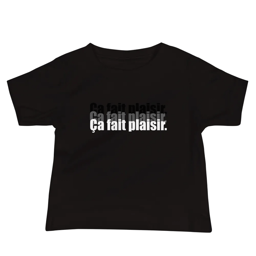 ''Ça fait plaisir'' T-shirt à manches courtes en jersey pour bébé product image (3)
