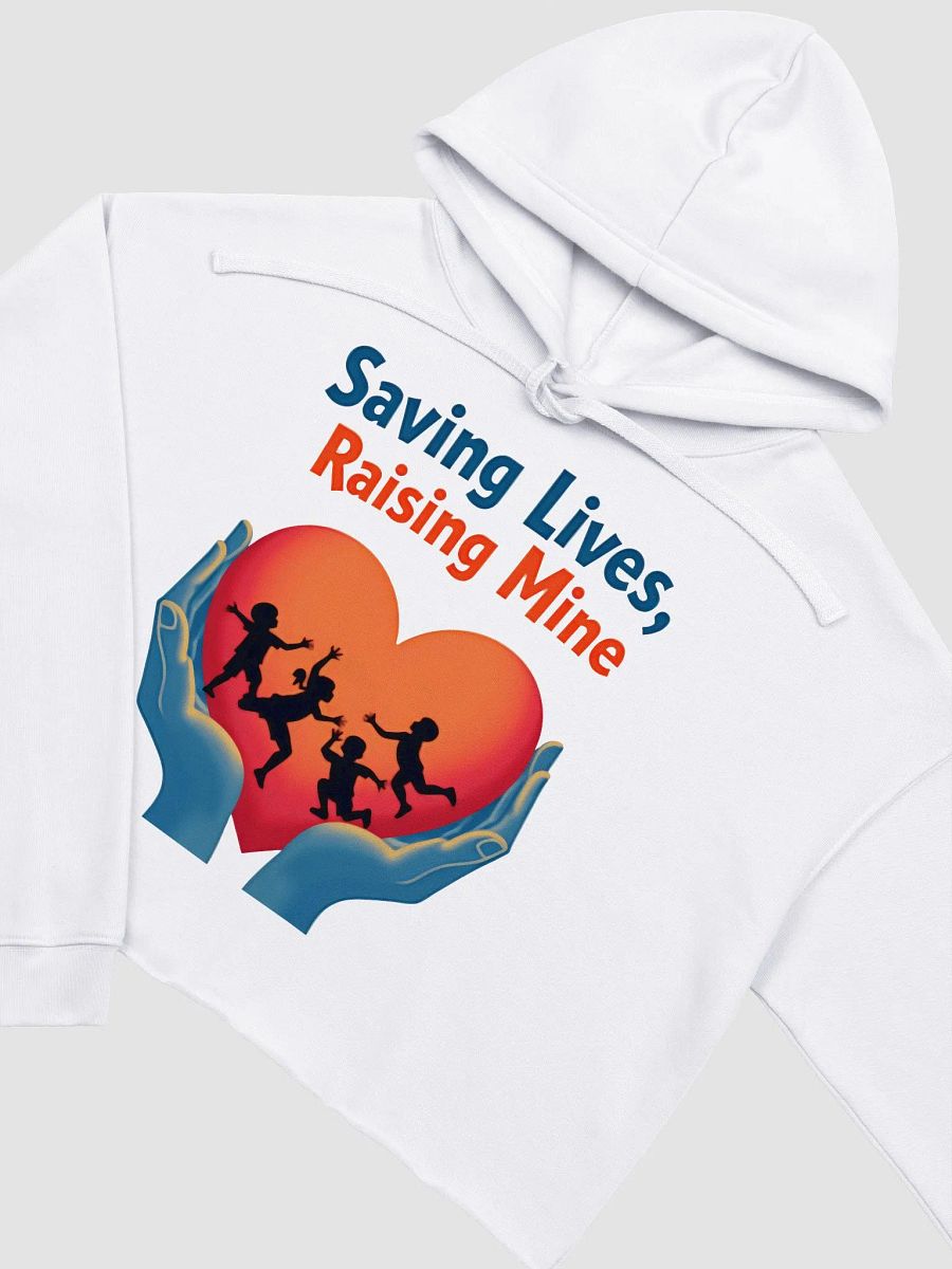 Medical Moms and dads, multitasking Heroes Crop Hoodie product image (25)