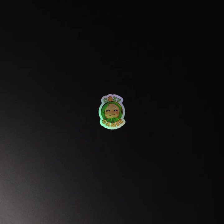 Cozy Gamer Holographic Sticker product image (4)