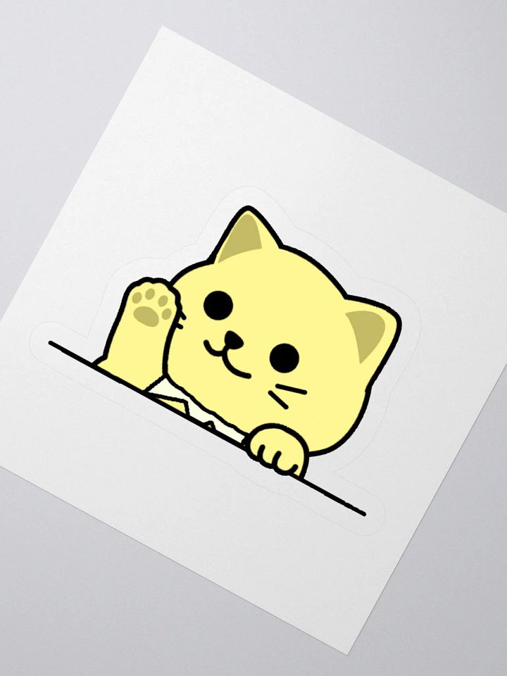 Special Cat Waving Sticker product image (4)