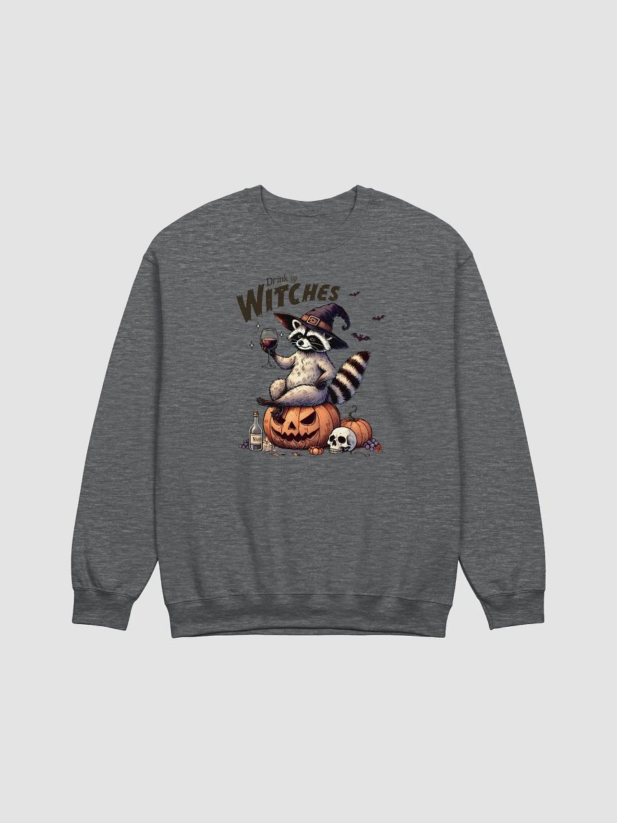 Drink Up Witches Halloween Raccoon Long Sleeve Unisex Sweatshirt product image (2)