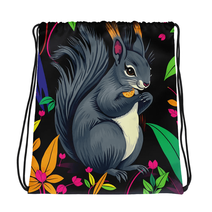 Vibrant Squirrel Paradise Drawstring Bag product image (1)