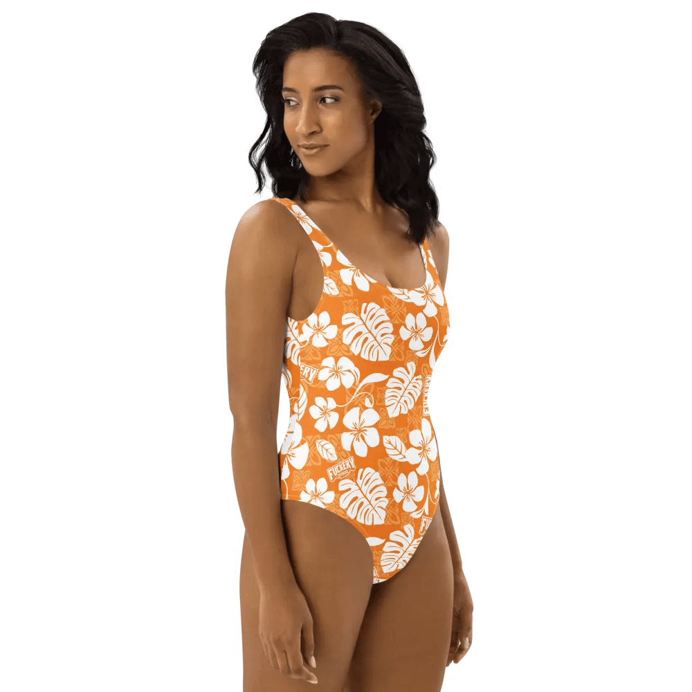 Fuckers Offroad Ladies Hawaiian Swinsuit - Orange product image (4)