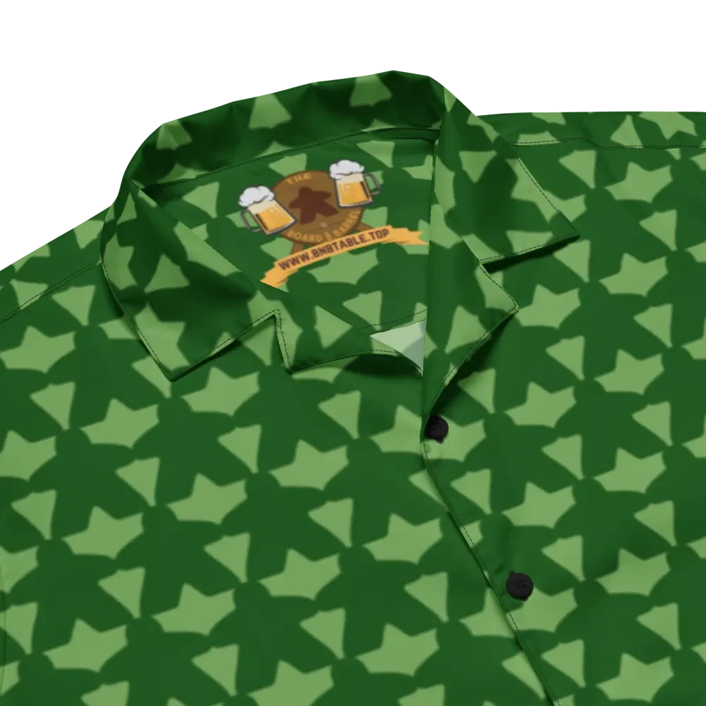 Meeple Hawaiian Shirt (Green) product image (3)