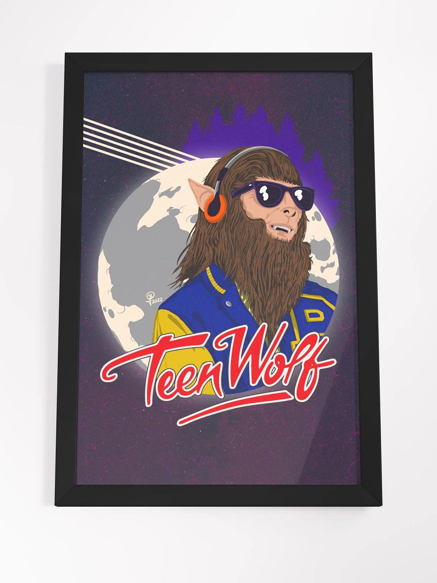 Teen Wolf Synth-Moon Framed 12x18 Art product image (4)