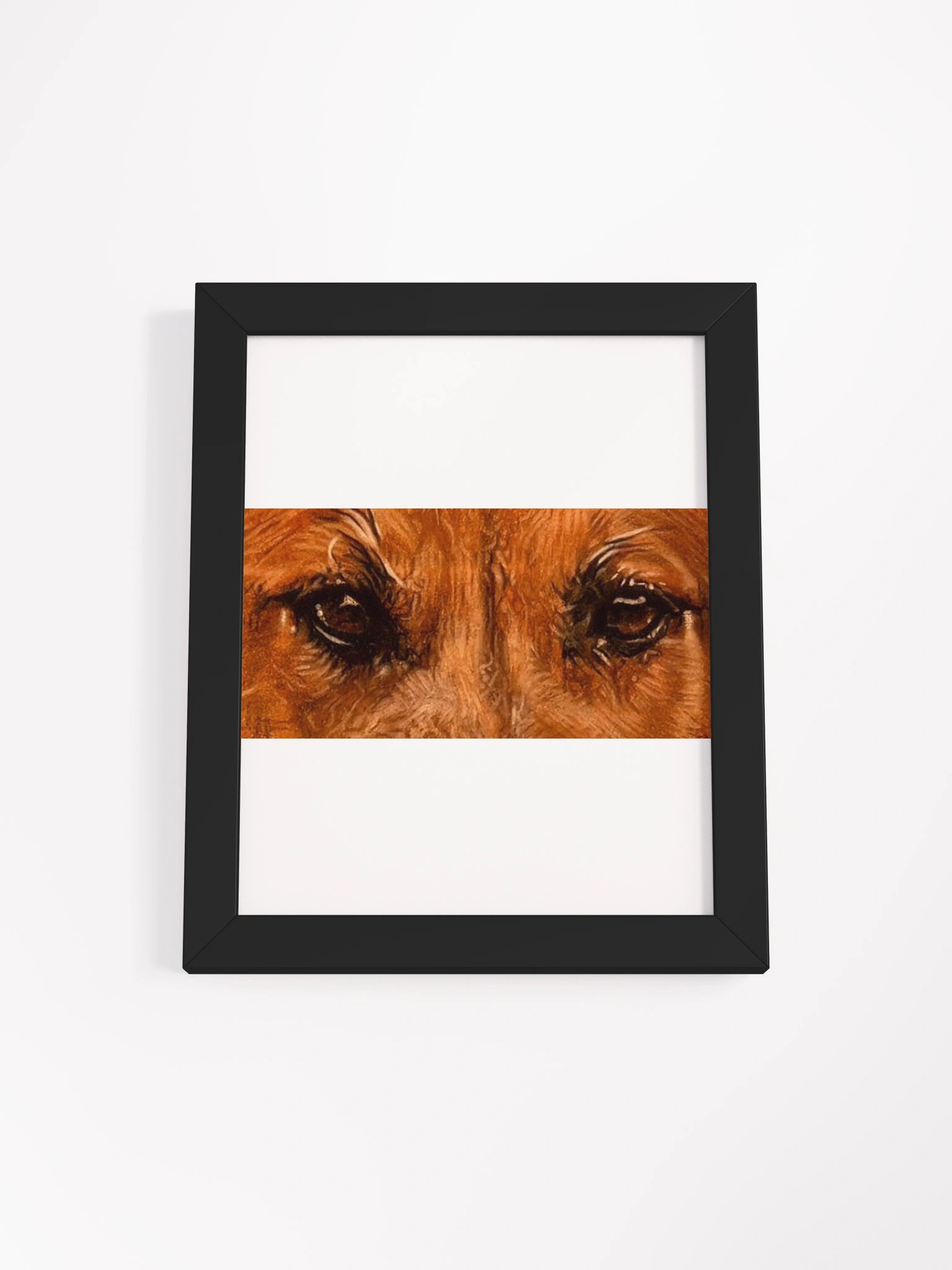 Black Mouth Cur Eyes Colored Pencil Framed product image (1)