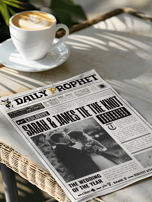 Daily Prophet Wedding Newspaper Harry Potter Editable Template I 100% Customizable product image (4)