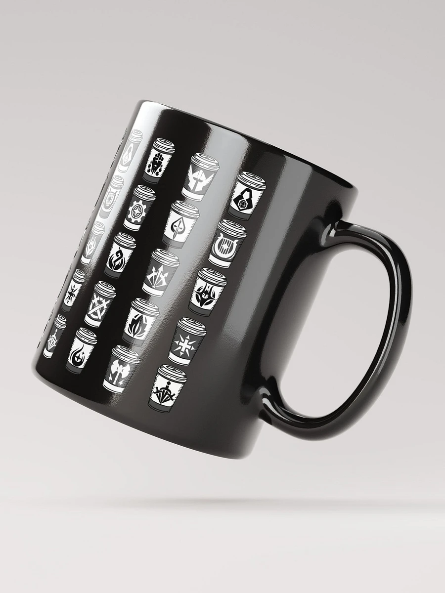 D&D Coffee Cup Classes Black Glossy Mug product image (2)