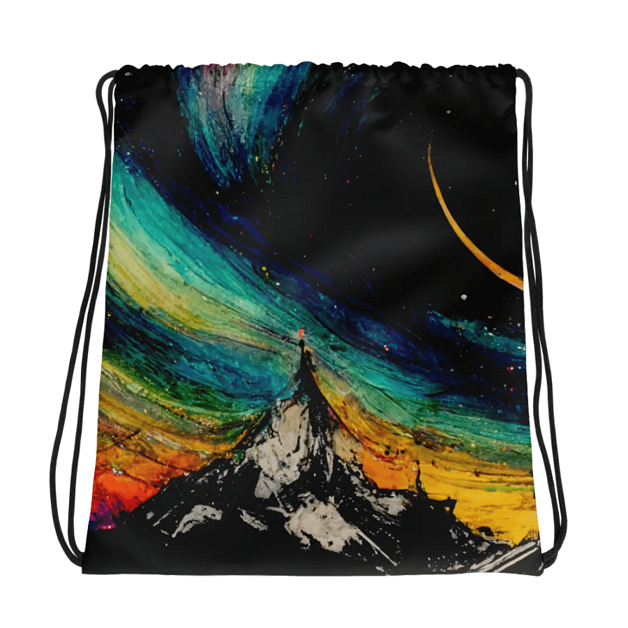 Cosmic Night Sky Drawstring Bag product image (1)