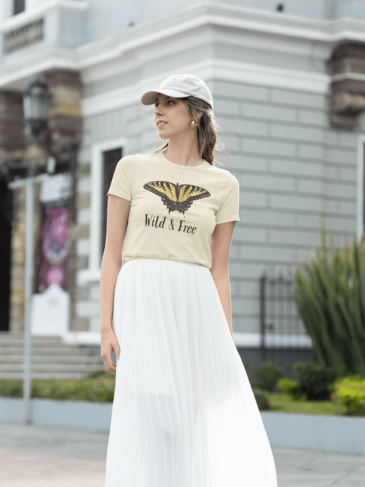 Simple Wild and Free Tiger Swallowtail Butterfly T-Shirt product image (1)