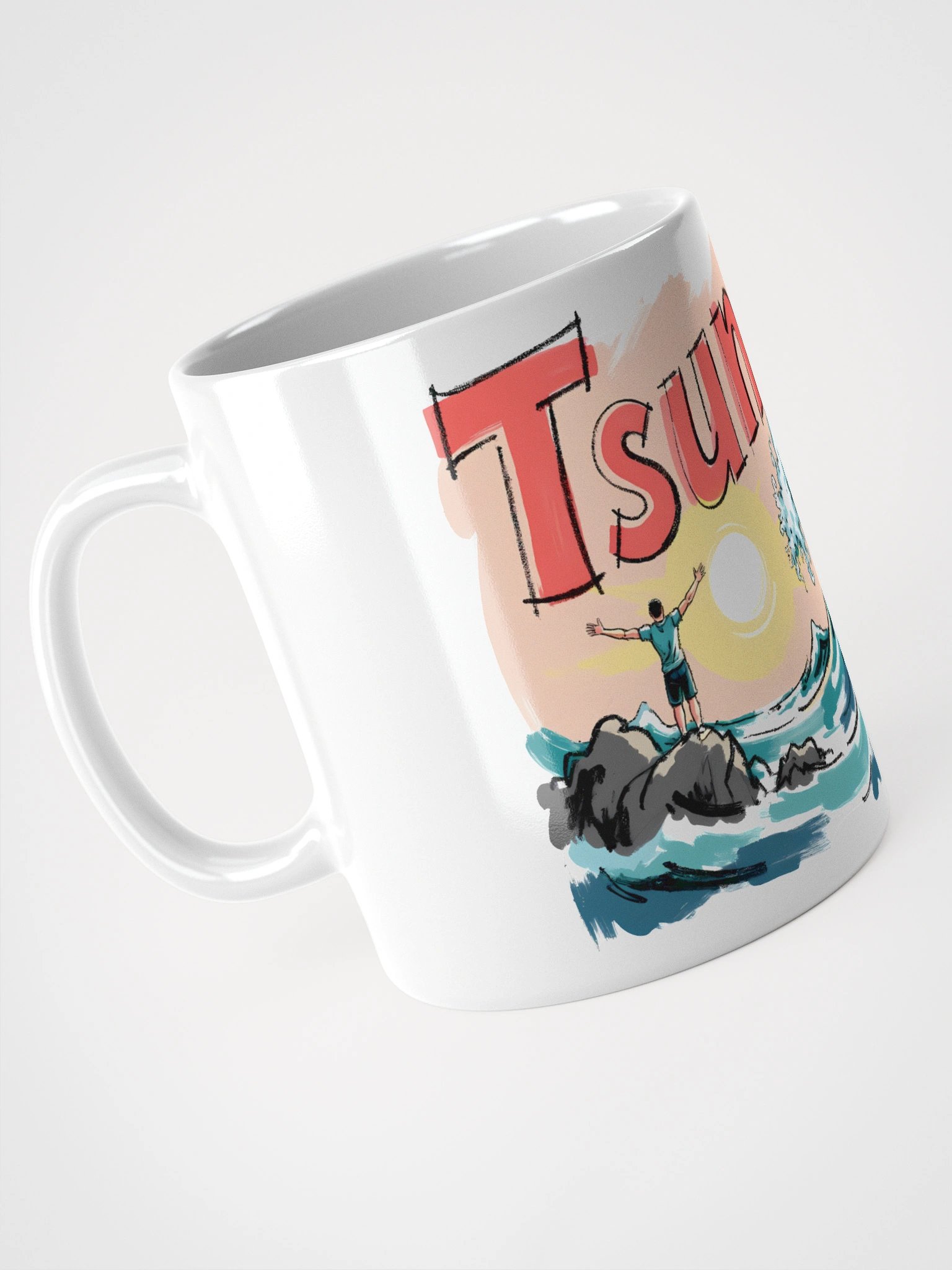 Tsunami Warning Glossy Mug product image (4)