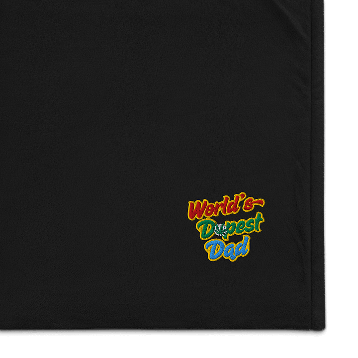 Worlds dopest dad throw blanket product image (1)