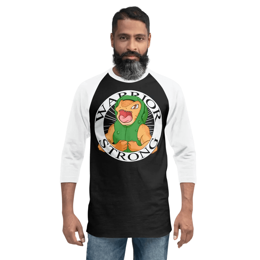 Buff Pickle Warrior Strong Baseball Long Sleeve Shirt product image (6)
