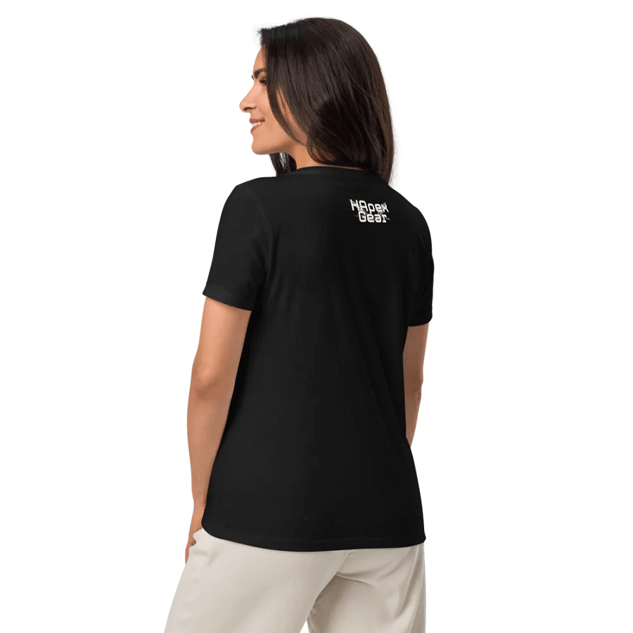 Women's Relaxed V-Neck T-Shirt - Embroidered - Mr I'm Not Important product image (3)