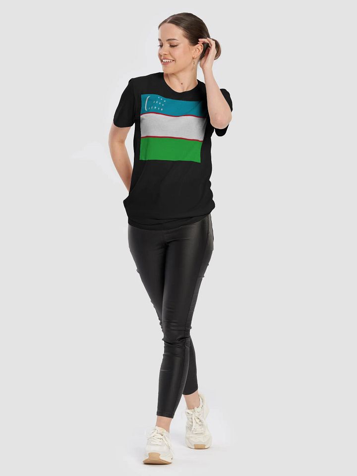 Exclusive Supersoft Unisex T-Shirt with Uzbekistan Flag Design product image (1)