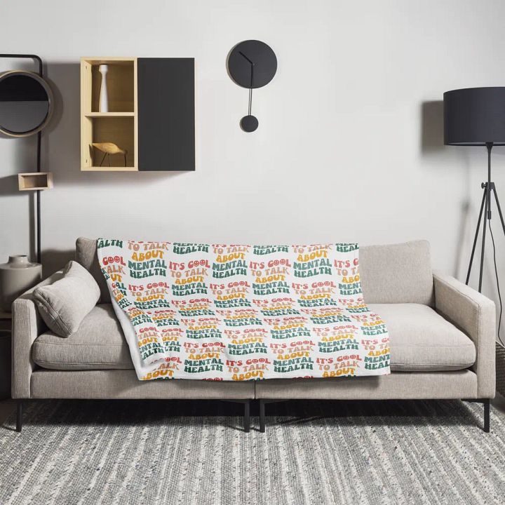 It's Cool To Talk About Mental Health Blanket product image (1)