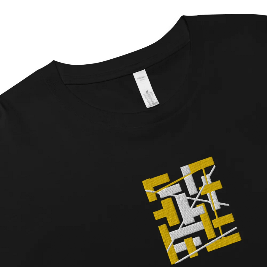 Black Background Golden Geometric Square Rectangle Line Pattern product image (3)