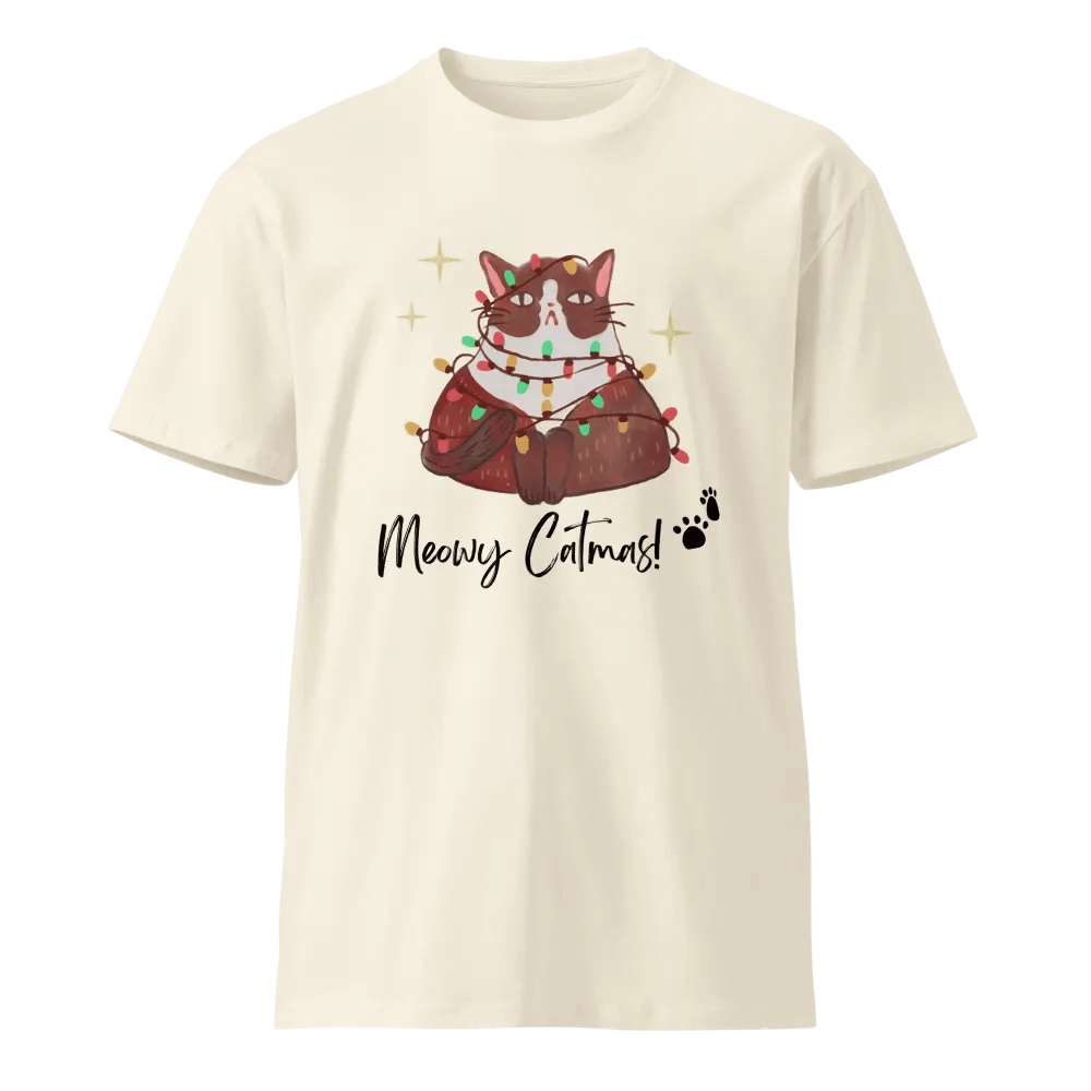 Holiday Cat Lightshow Unisex T-Shirt product image (1)