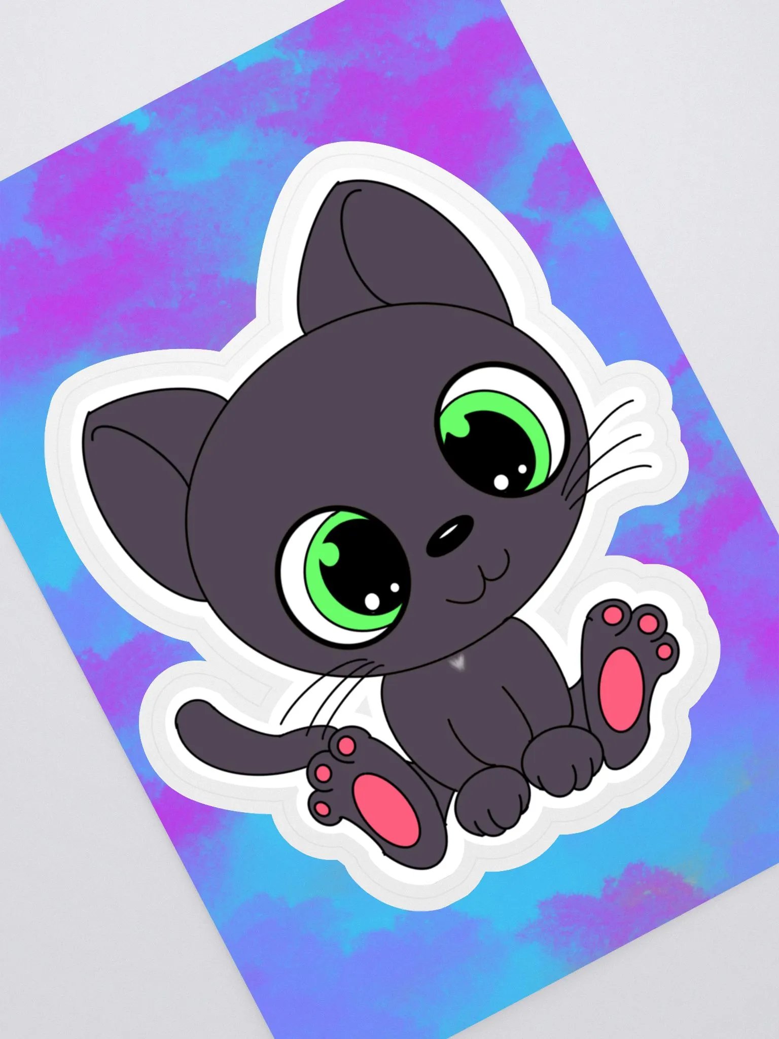 Adorable Black Cat Sticker product image (1)