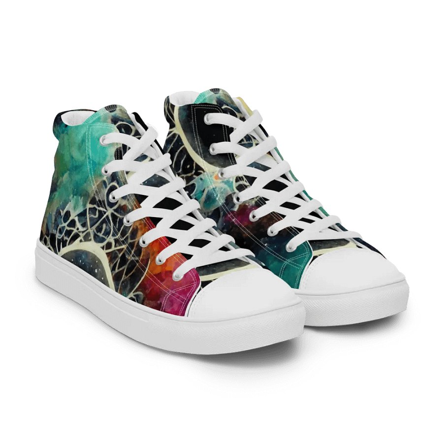 Cosmic Lace High Top Canvas Shoes product image (8)
