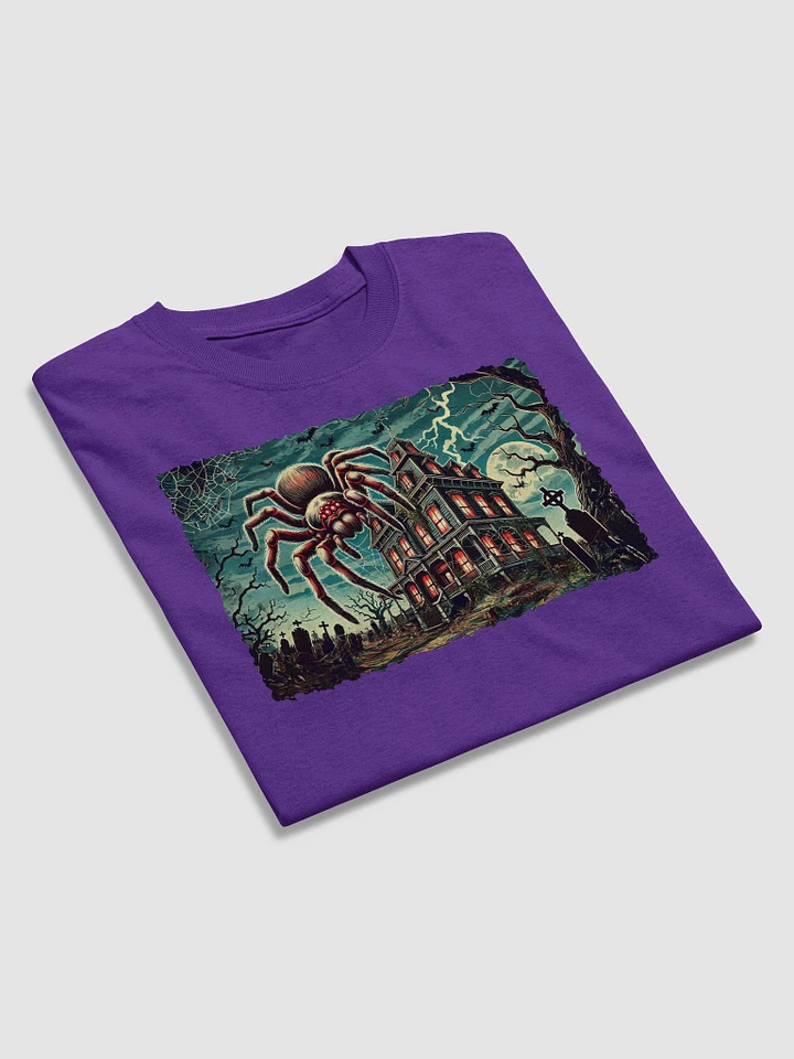 Giant Spider on Haunted House Adult Unisex T-Shirt product image (31)