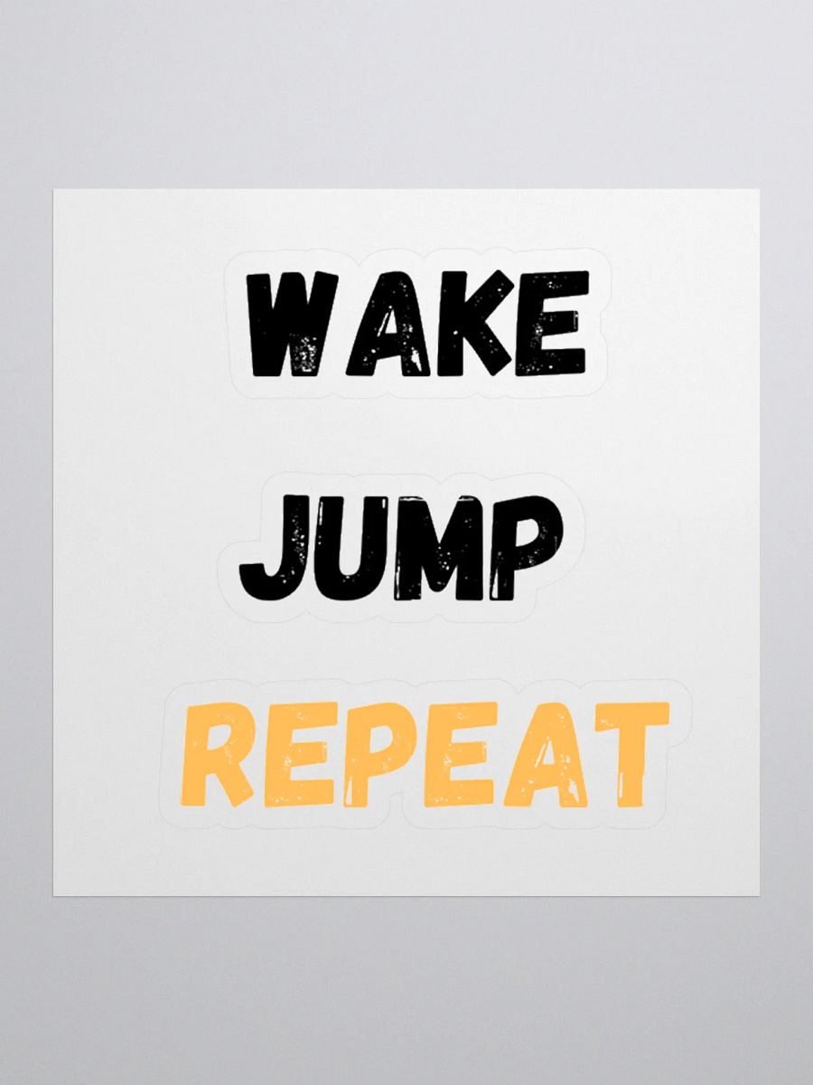 Wake Jump Repeat Sticker product image (1)