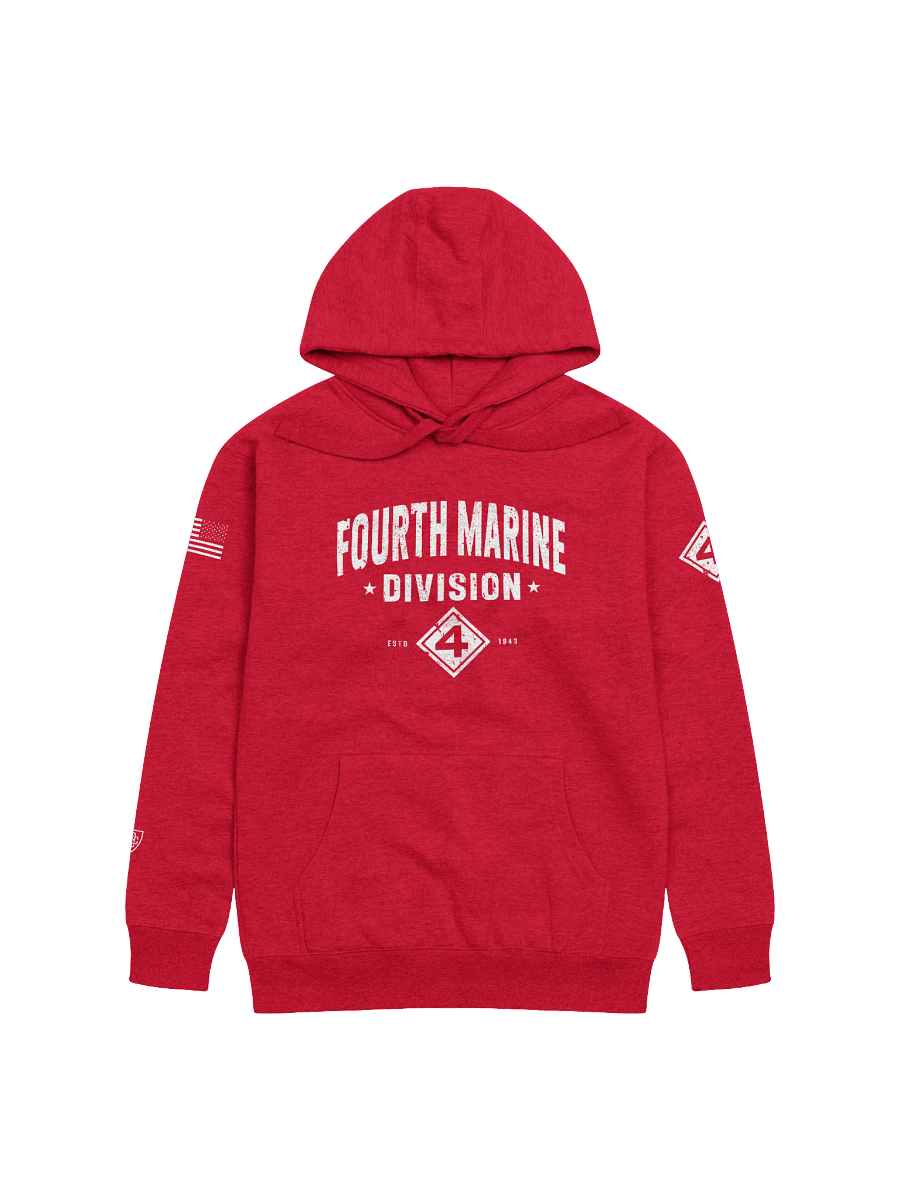 4th Marine Division - Fighting Fourth "Distressed" Hoodie product image (5)