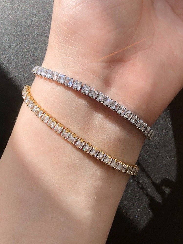 Lux Tennis Bracelet | 18K Gold Plated product image (2)