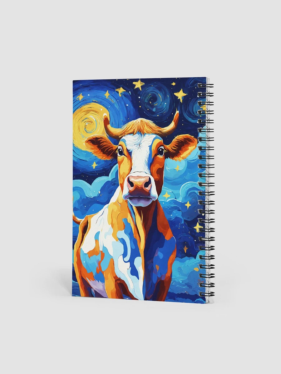 Blue Starry Cow Notebook product image (3)