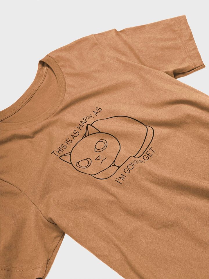 Happy Grumpy Cat Unisex Tee, Black Print product image (2)