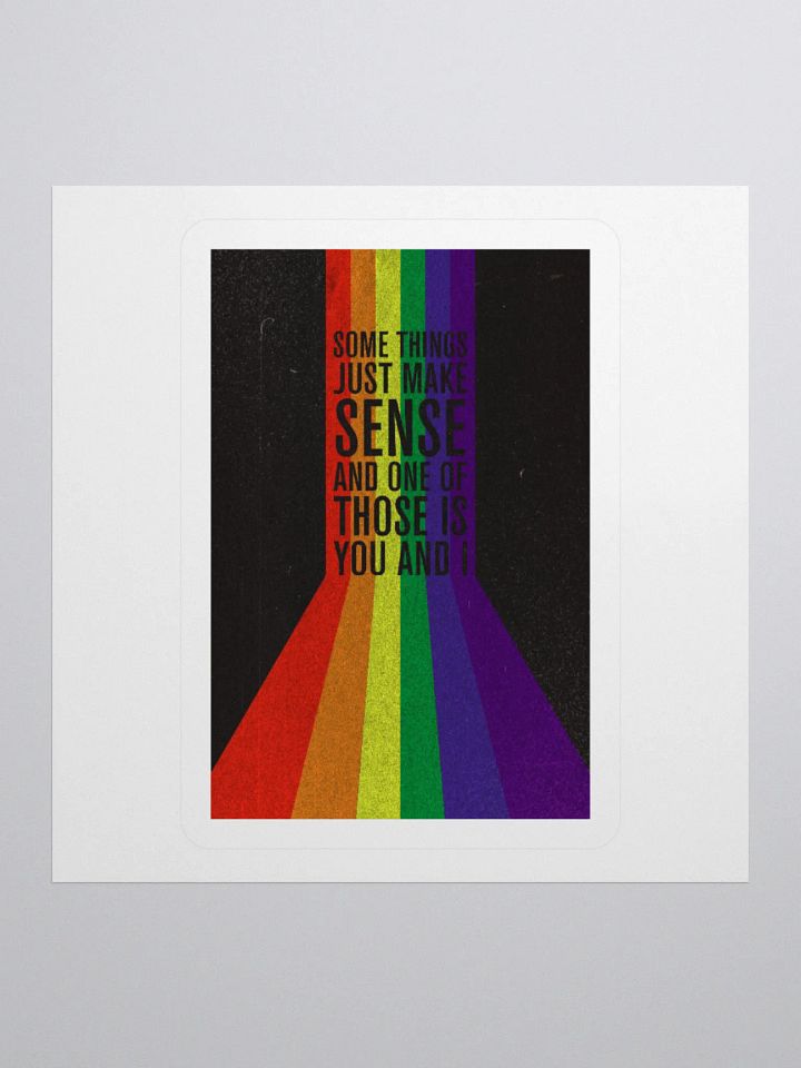 you and i - pride flag - die cut sticker product image (1)