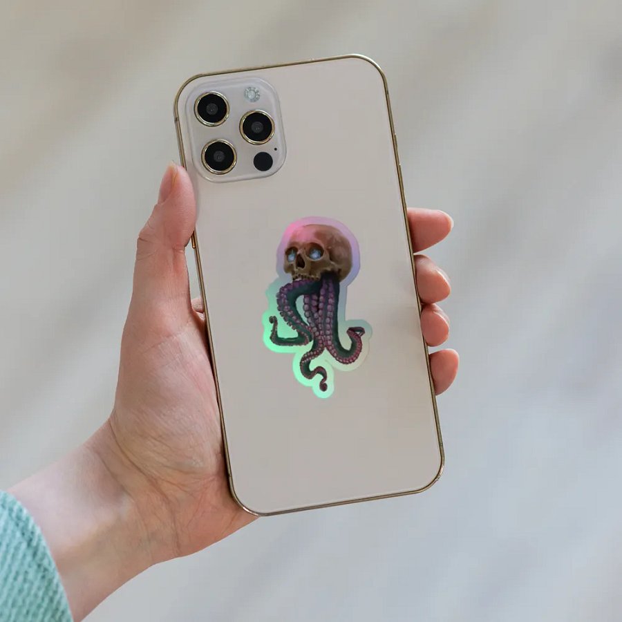 Skull & Tentacles Foil Sticker by Chori product image (6)