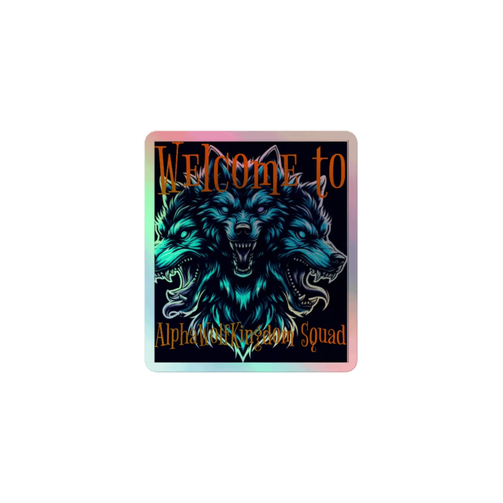 AlphaWolfKingdom Holographic Wolf Sticker Set product image (1)