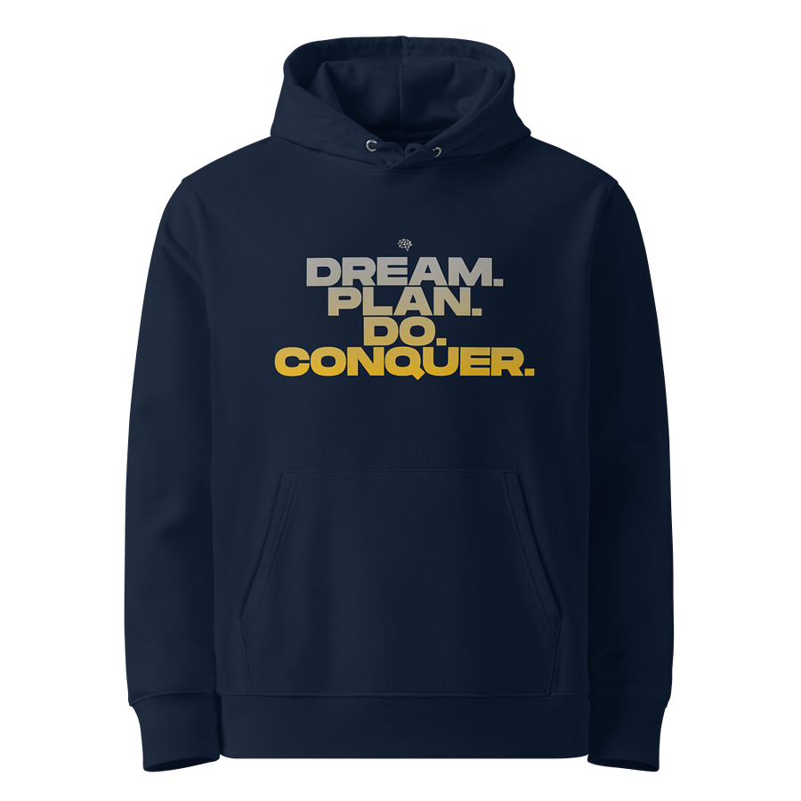 DREAM PLAN DO CONQUER UNISEX ORGANIC HOODIE product image (8)