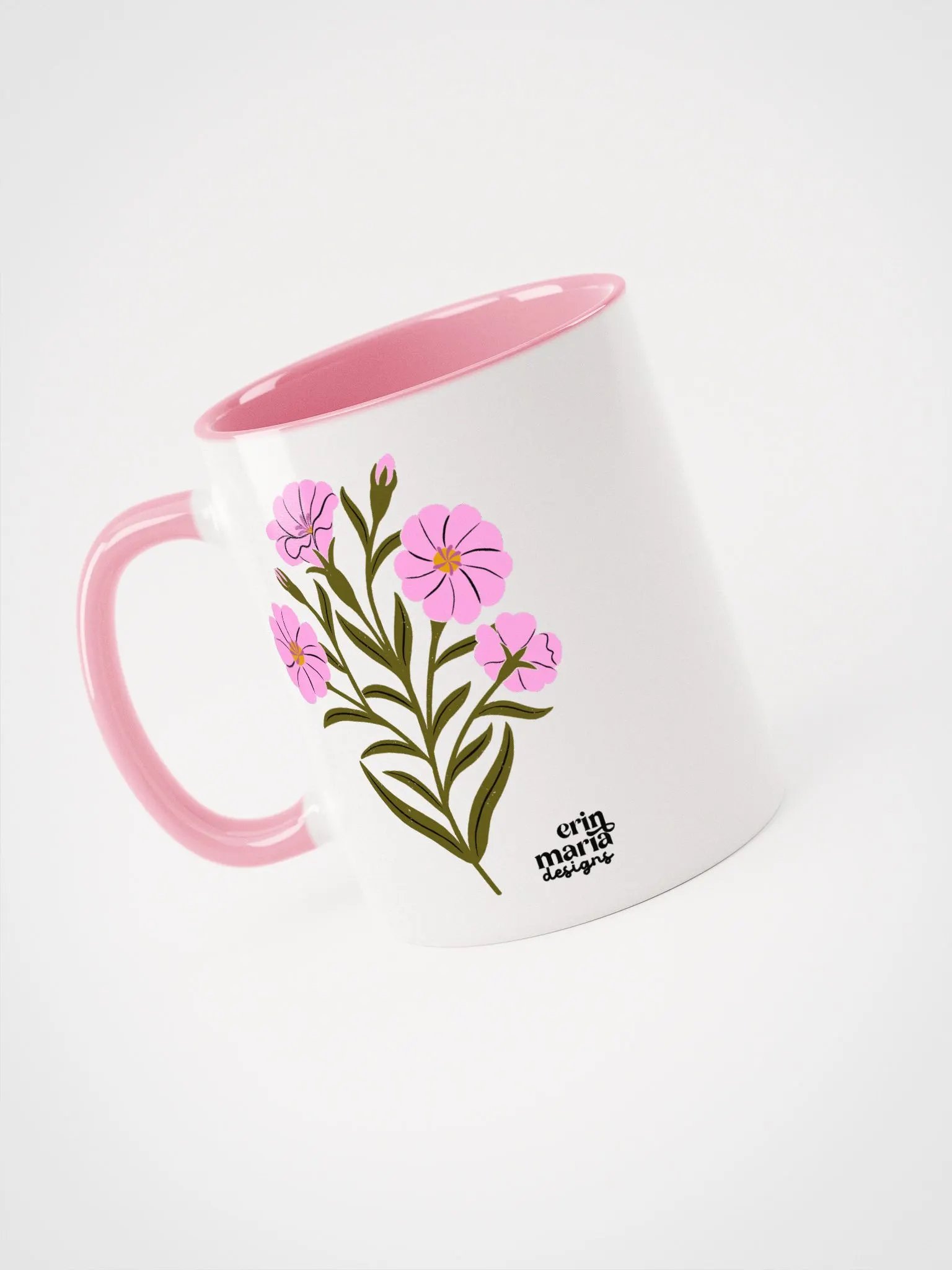 Corncockle Bouquet - Mug with Color Inside product image (3)